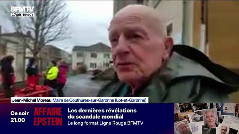 "Notre commune est complètement isolée", explique Jean-Michel Moreau, maire de Couthures-sur-Garonne
