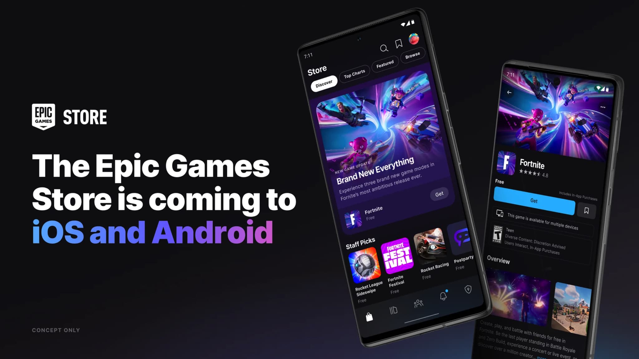 L'Epic Games Store sur iOS et Android