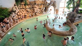 Une piscine à Avoriaz.