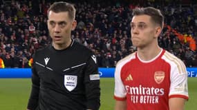 La ressemblance physique entre Clément Turpin et le Gunner Léandro Trossard a frappé les internautes mardi soir