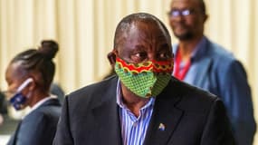 Le président sud-africain Cyril Ramaphosa à Johannesburg le 24 juin 2020