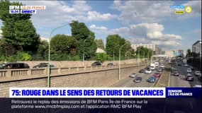 Paris: trafic rouge ce week-end dans le sens des retours
