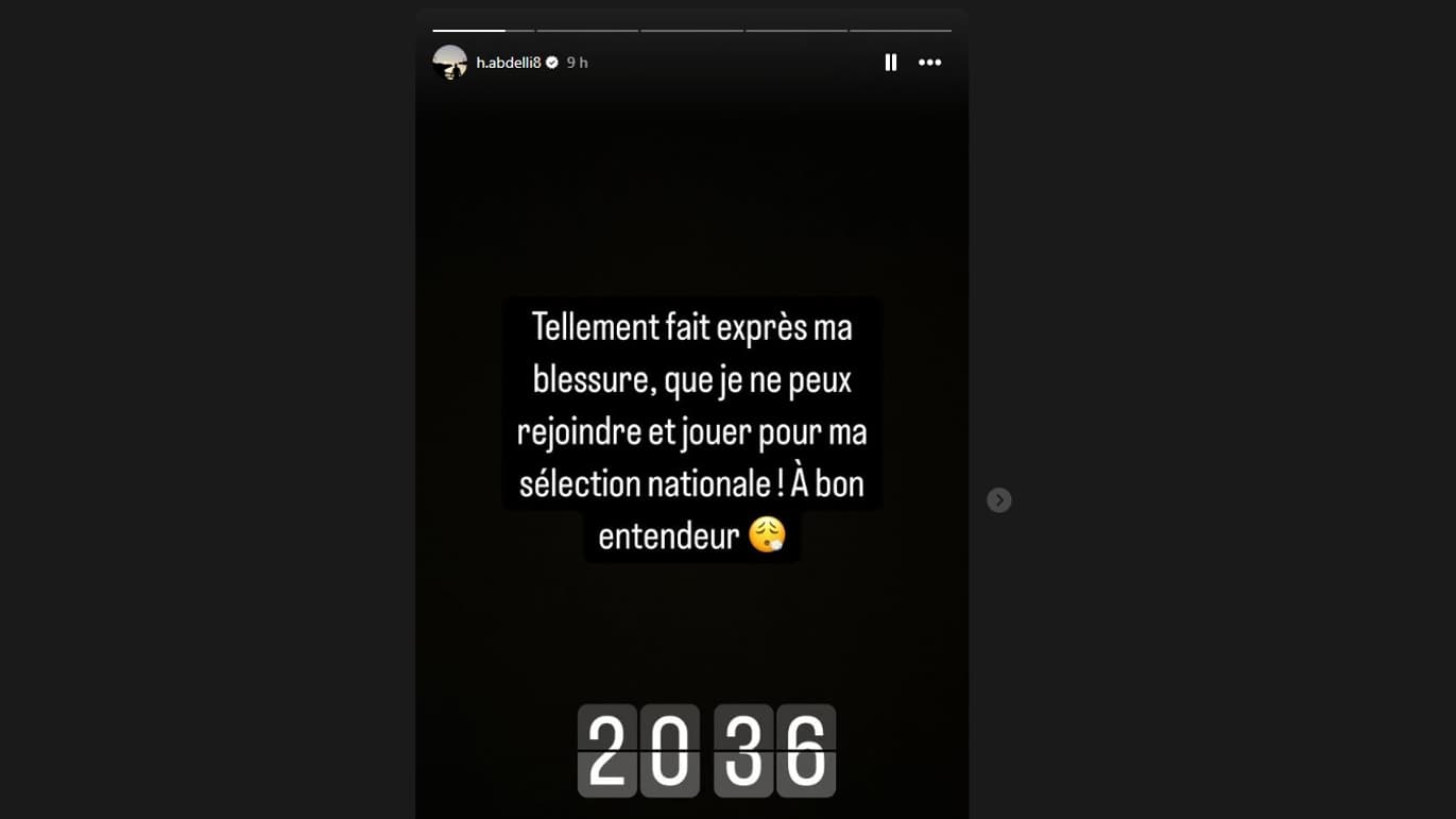 Le message de Himad Abdelli après les accusations d'avoir feint une blessure pour permettre la rupture du jeûne lors du match Angers-Monaco (0-2, L1), le 17 mars 2025