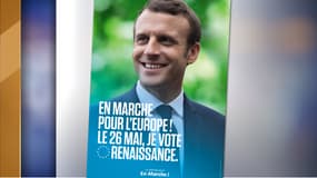 L'une des affiches de campagne LaREM pour les européennes. 
