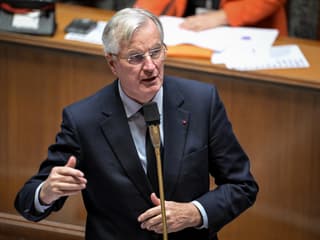 Le Premier ministre Michel Barnier à l'Assemblée le 26 novembre 2024