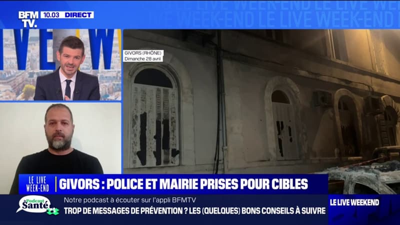 Givors: Cela fait des mois qu'il y a un climat de tension, regrette Sébastien Gendraud, secrétaire départemental adjoint SGP Police du Rhône