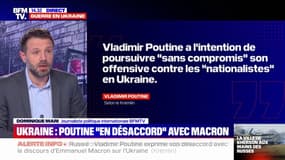 Vladimir Poutine continuera "sans compromis" sa lutte contre les "nationalistes" en Ukraine