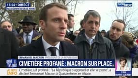 Emmanuel Macron : "Je dis ma détermination entière à lutter contre l'antisémitisme sous toutes ses formes"