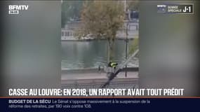 Casse au Louvre: un rapport de 2018 pointait déjà la vulnérabilité du balcon par lequel les voleurs sont passés