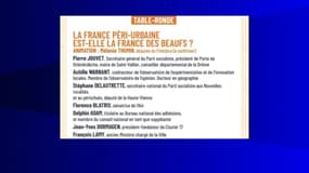 L'intitulé de la table ronde consacrée à la France péri-urbaine aux universités d'été du PS