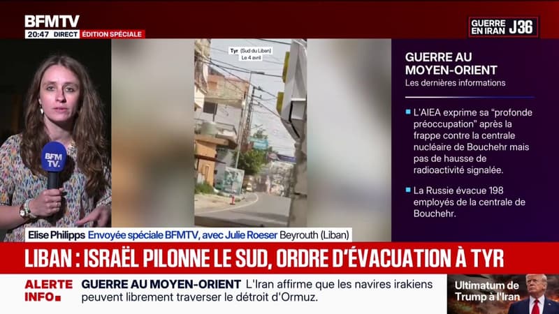Guerre au Liban: la ville de Tyr, au sud de Beyrouth, a été ciblée par des frappes israéliennes