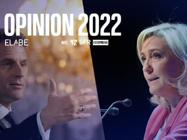 Emmanuel Macron et Marine Le Pen - Montage photos AFP