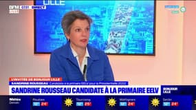 Sandrine Rousseau, candidate à la primaire EELV pour la présidentielle 2022 souhaite la mise en place "d'un revenu d'existence dès 18 ans"