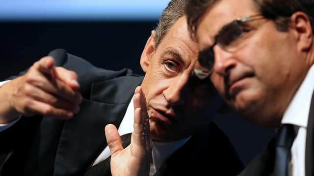Nicolas Sarkozy et Christian Jacob le 24 septembre à Reims.