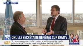 "Les Nations-Unies n'ont pas la capacité d'intervenir militairement au Yémen", affirme le secrétaire général de l'ONU sur BFMTV