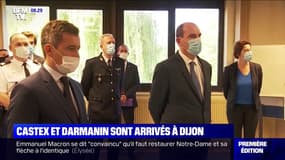 Jean Castex et Gérald Darmanin sont arrivés à Dijon