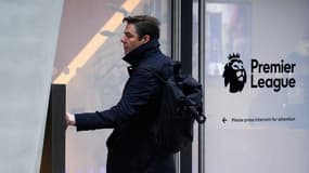 Richard Masters, le directeur général de la Premier League, en chemin vers une réunion de crise