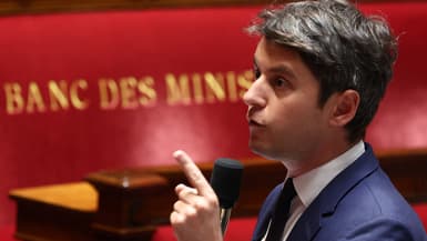 Gabriel Attal à l'Assemblée nationale le 15 mai 2024