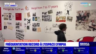 Nice: un record de fréquentation à l'espace Lympia pour l'exposition "Tintin, Hergé et Tchang" 