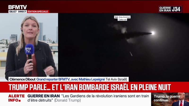 Guerre au Moyen-Orient: nouvelle attaque de missiles iraniens sur Israël