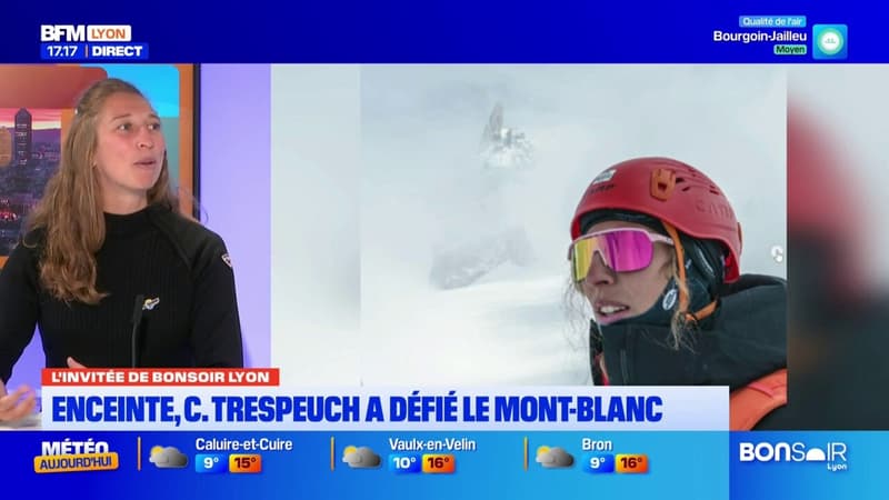 Rhône: enceinte de six mois, la sportive Chloé Trespeuch a défié le Mont-Blanc (1/1)