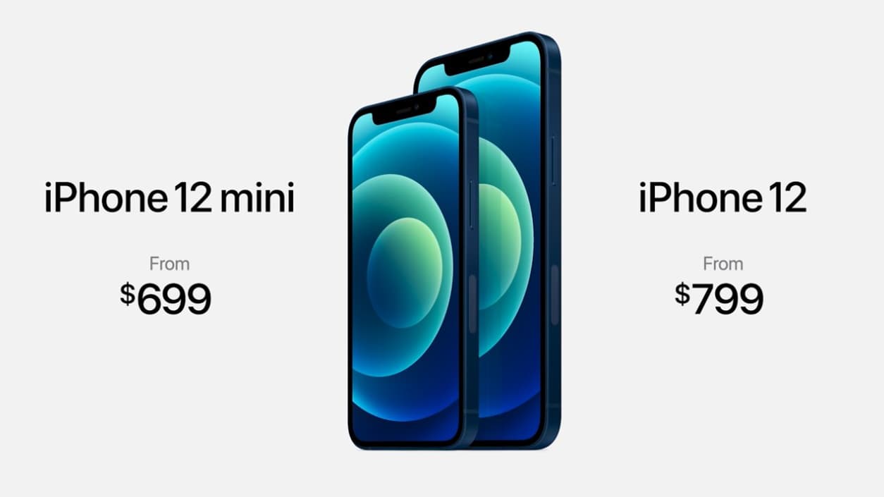 L'iPhone 12 mini et l'iPhone 12 