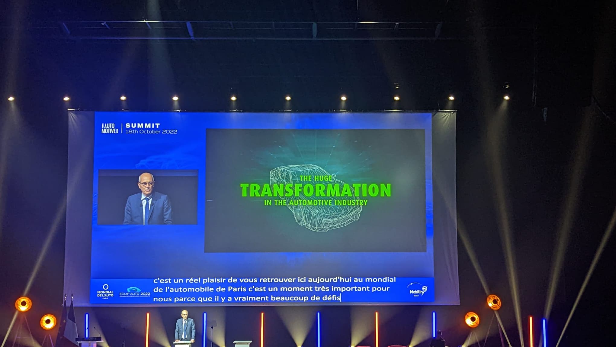 Christophe Périllat, patron de Valeo, à l'Automotive Summit.