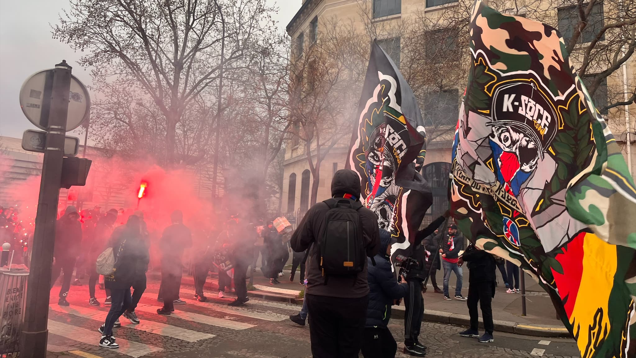 La K-Soce Team avant PSG-OL