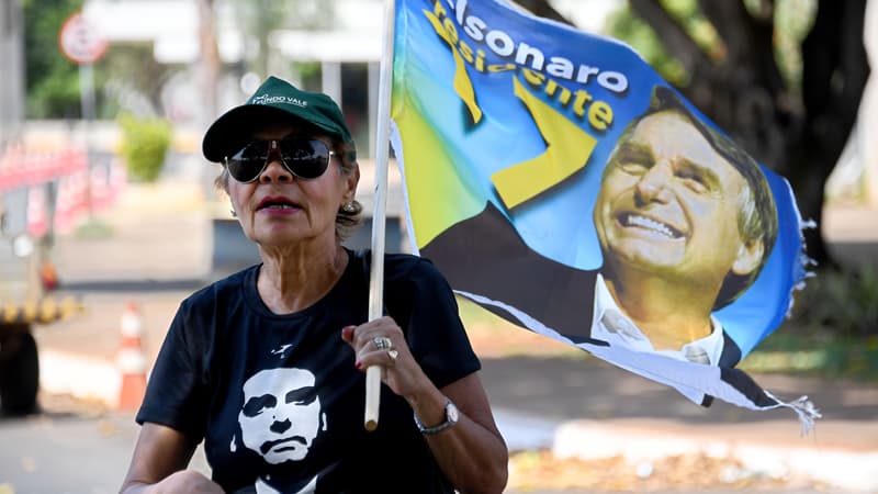 Une supportrice de Jair Bolsonaro