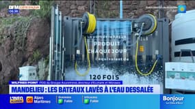 Mandelieu-la-Napoule: les bateaux lavés à l'eau dessalée