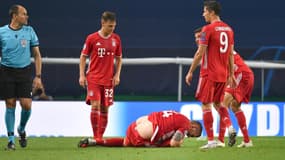 Les joueurs du Bayern Munich contre l'OL, le 19 août 2020