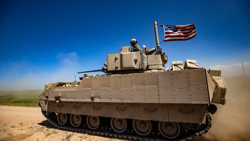 Un char blindé Bradley en Syrie en 2022 (illustration)