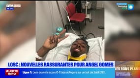Losc: nouvelles rassurantes pour Angel Gomes, victime d'un choc à la tête pendant le match contre Reims