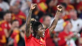 Nico Williams lors du 8e de finale de l'Euro entre l'Espagne et la Géorgie, le 30 juin 2024.