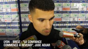 Lyon – Brest : "La confiance commence à revenir", juge Aouar