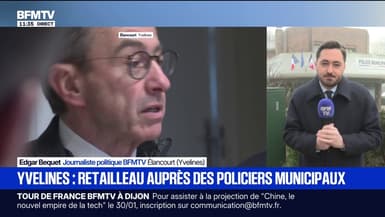 Colère des policiers: Bruno Retailleau, ancien ministre de l'Intérieur, venu en soutien des policiers municipaux à Élancourt dans les Yvelines