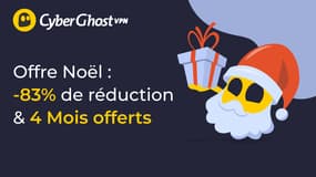 Pour Noël, achetez en toute sécurité, sur tous vos appareils grâce à CyberGhost VPN