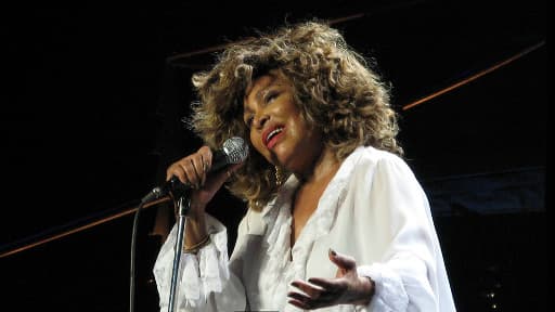 Tina Turner en concert à Birmingham en 2009.