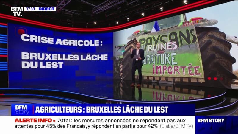LES ÉCLAIREURS - Crise agricole: Bruxelles lâche du lest