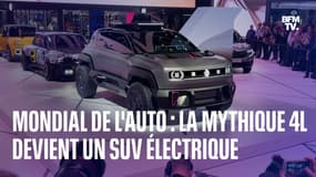 Renault dévoile sa mythique 4L électrique au Mondial de l'Auto