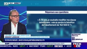 Les questions : En tant que septuagénaire, vais-je perdre le bénéfice de l'abattement de 152 500 euros si je modifie ma clause bénéficiaire ? - 21/10