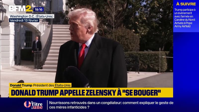 "Il doit se bouger": Donald Trump appelle Volodymyr Zelensky à "conclure" un accord avec la Russie