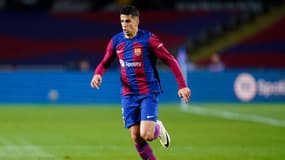 Joao Cancelo lors du match Barcelone-Majorque (1-0, Liga), le 8 mars 2024