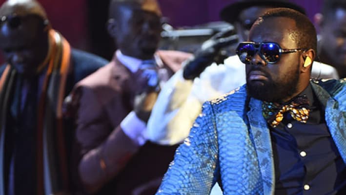 Maître Gims aux Victoires de la musique en 2015.