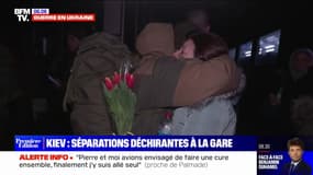 Guerre en Ukraine: les séparations déchirantes entre les militaires et leurs familles