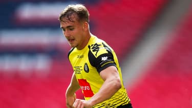 Jack Diamond lors de son prêt à Harrogate Town, en août 2020