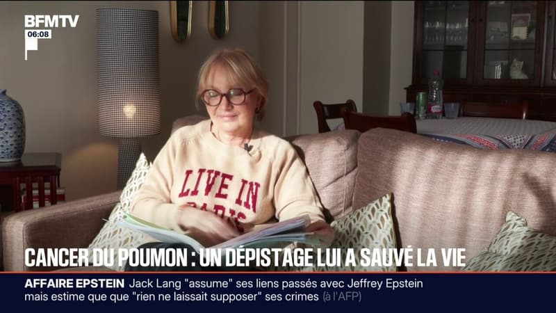 "J'étais vraiment asymptomatique": atteinte d'un cancer du poumon, un dépistage lui a sauvé la vie