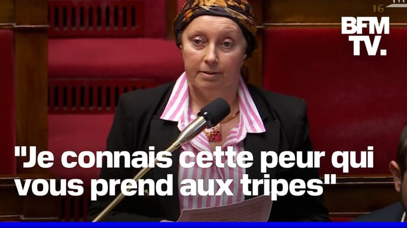 La députée RN Marine Hamelet raconte son combat contre le cancer du sein devant l'Assemblée