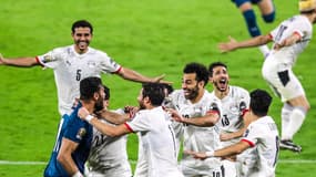 La joie des joueurs égyptiens