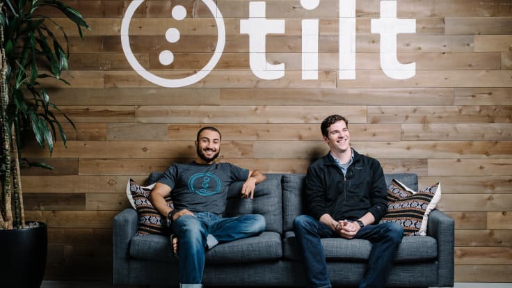 Tilt a été créé par James Beshara et Khaled Hussein en février 2012.